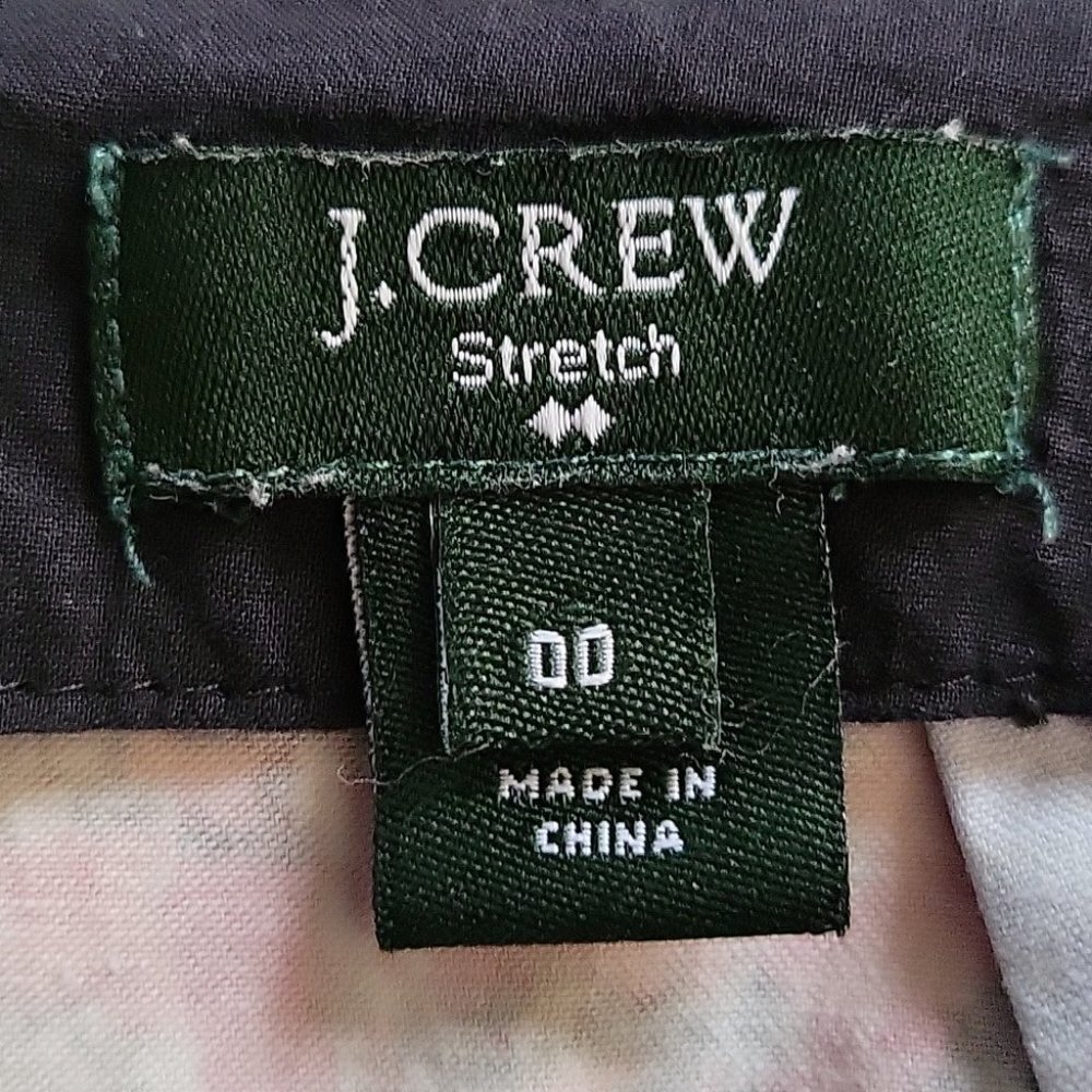 J.Crew Factory Stretch Mini Pencil Skirt Abstract Graffiti Plaid Size 00 - Picture 7 of 10